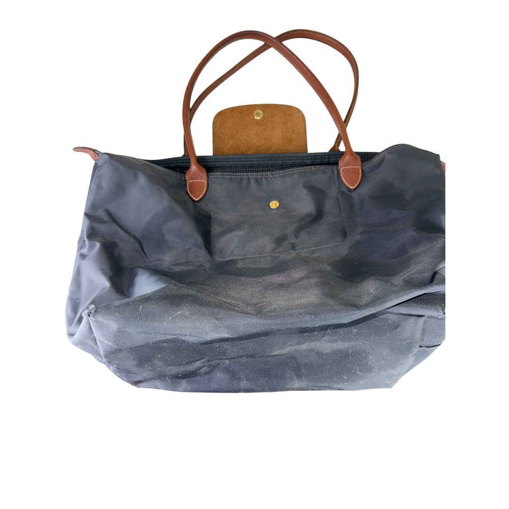 Longchamp Le Pliage Large Shoulder Tote Bag Black Made in France